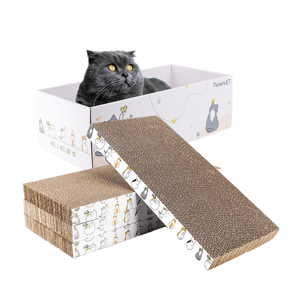 Cat scratching box best sale